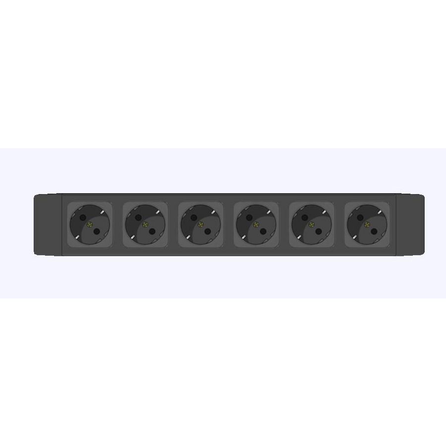 Contactdooscombinatie 6x230v 45° kinderbeveiliging GST18/3