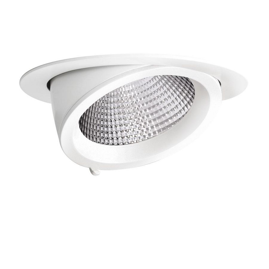 LED-Inbouwspots 3000K 40W statisch cirkelvormige verspreiden