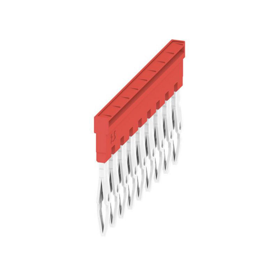 Dwarsverbinder (terminal) Plugged rood 24 A p: 9 Pi VVE=20