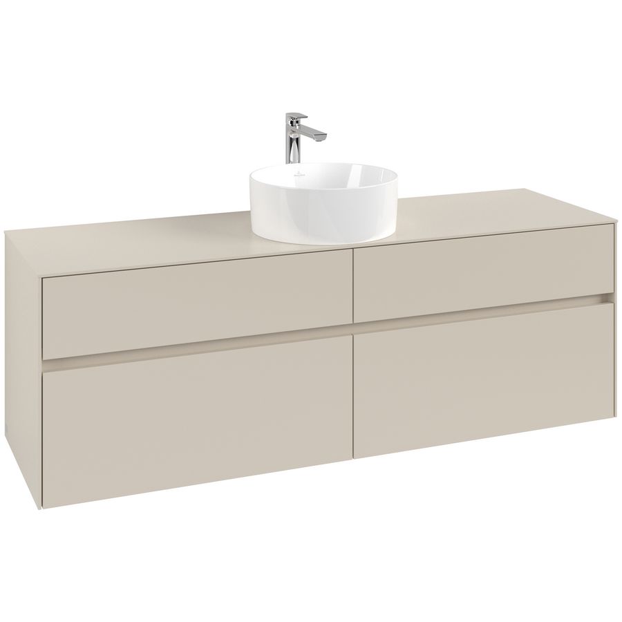 Wastafelonderkast Collaro 1600x548x500mm Cashmere Grey C04900VN