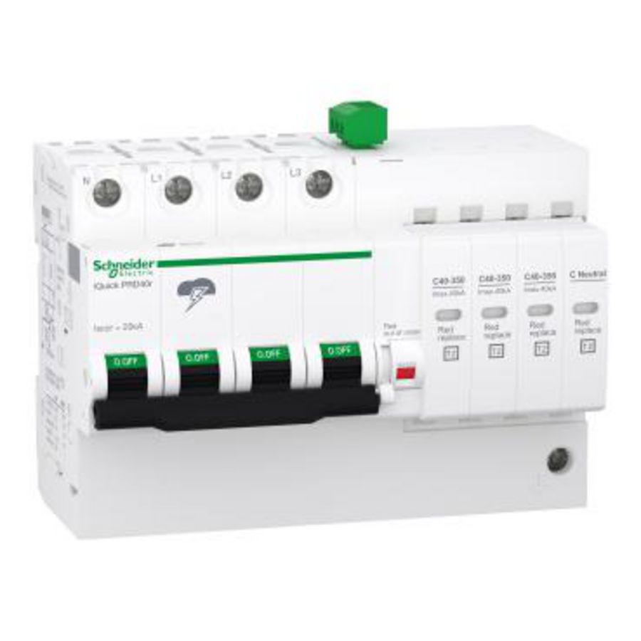 Overspanningsbeveiliging patroon 3P+N In=15kA iQuick PRD 40r
