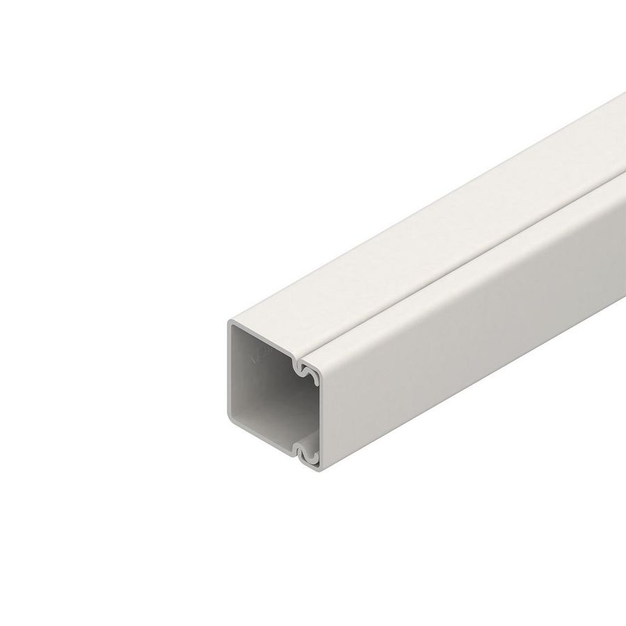 Lengte a 2m. kabelkanaal + deksel HKL3030.6 wit creme pvc RAL9001 VVE=25