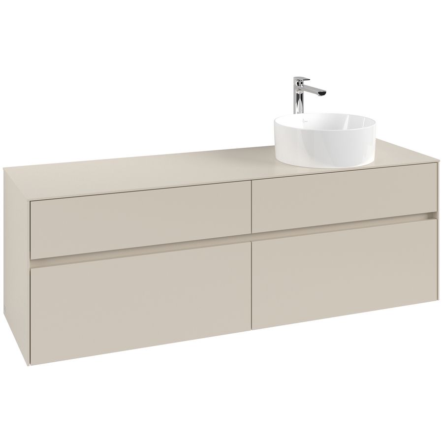 Wastafelonderkast Collaro 1600x548x500mm Cashmere Grey C05100VN