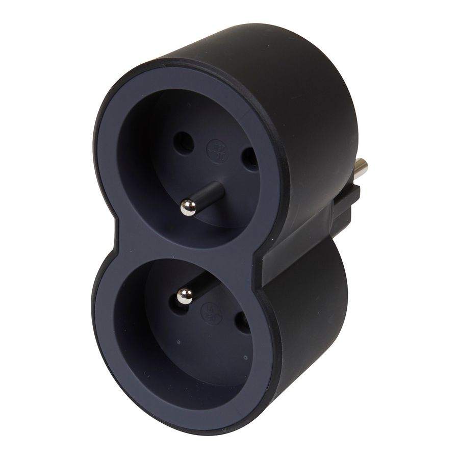 Contactstop Dominio 2xPA zwart VVE=10