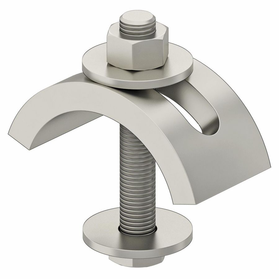 Tensioning claw, light M12x80 rvs A4 1.4571