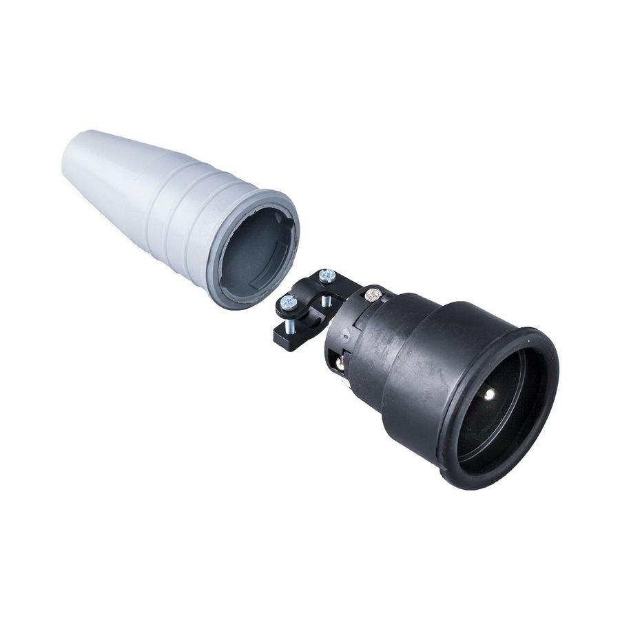 Volrubber koppelcontactstop 16A 250V penaarde greep VVE=100