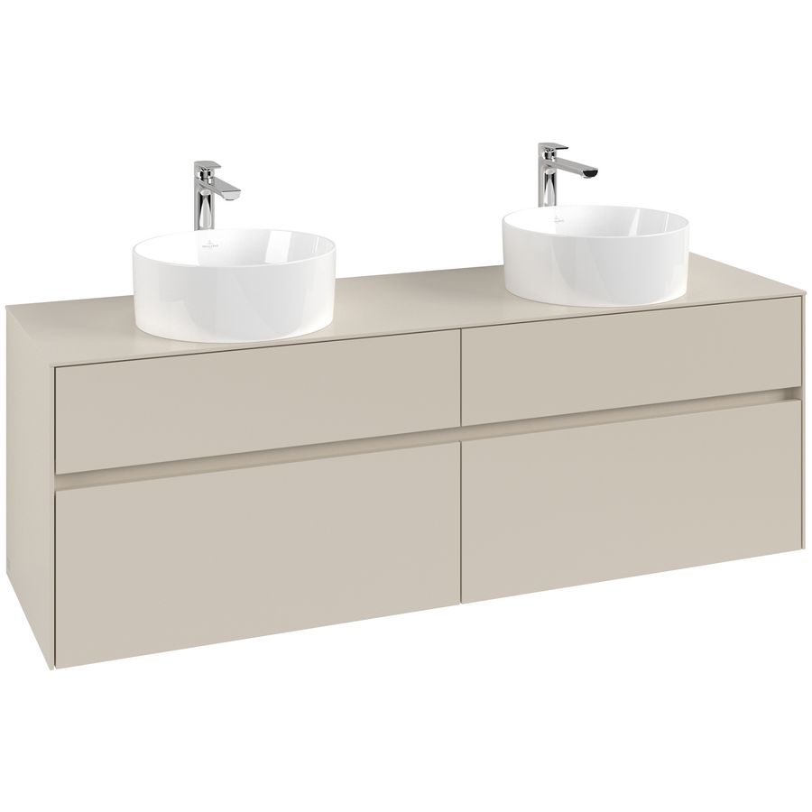 Wastafelonderkast Collaro 1600x548x500mm Cashmere Grey C05200VN
