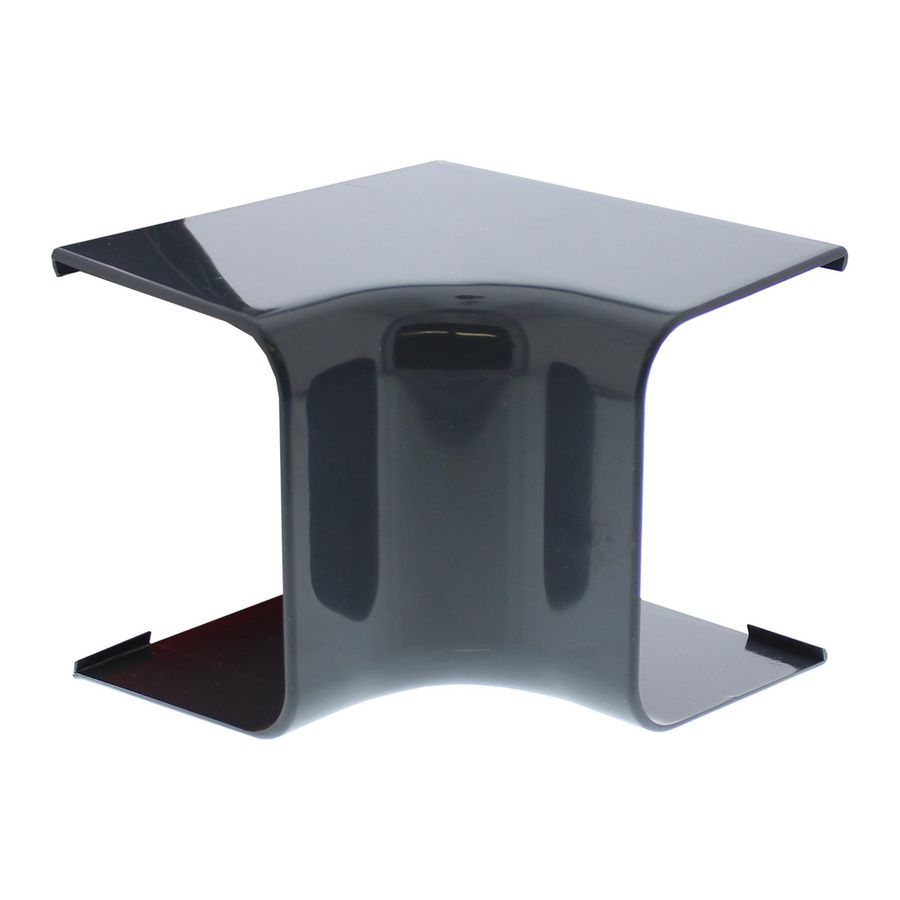 Binnenbocht kort 90° 125X75mm antraciet grijs PVC RAL7016