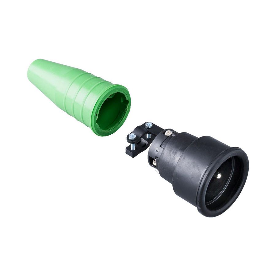 Volrubber koppelcontactstop 16A 250V penaarde greep VVE=100