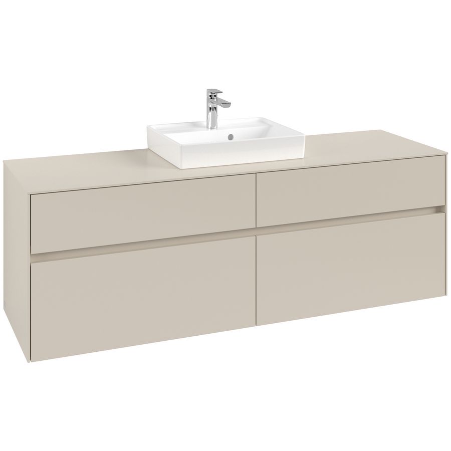 Wastafelonderkast Collaro 1600x548x500mm Cashmere Grey C07700VN