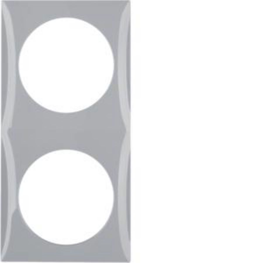 Afdekraam 2-v berker Integro flow grijs glans