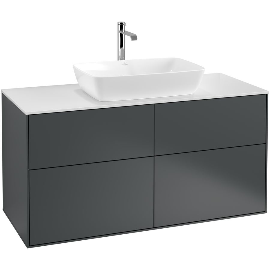 Wastafelonderkast Finion 1200x603x501mm Mid.Blue Matt Lacquer F79100HG