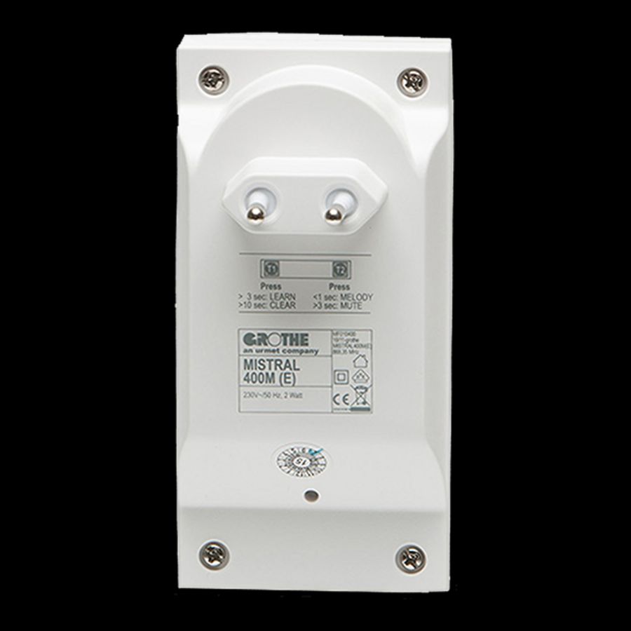 Draadloze gong met flits 500m. op WCD