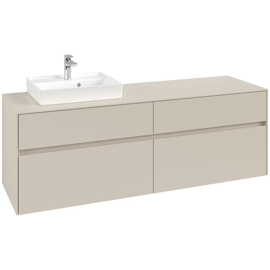 Wastafelonderkast Collaro 1600x548x500mm Cashmere Grey C07800VN