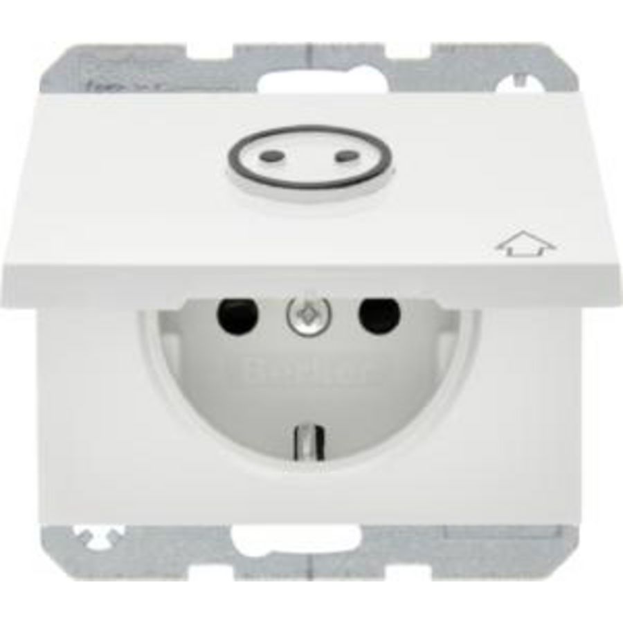 Wandcontactdoos RA voelbaar symb. berker K.1/K.5 polarwit