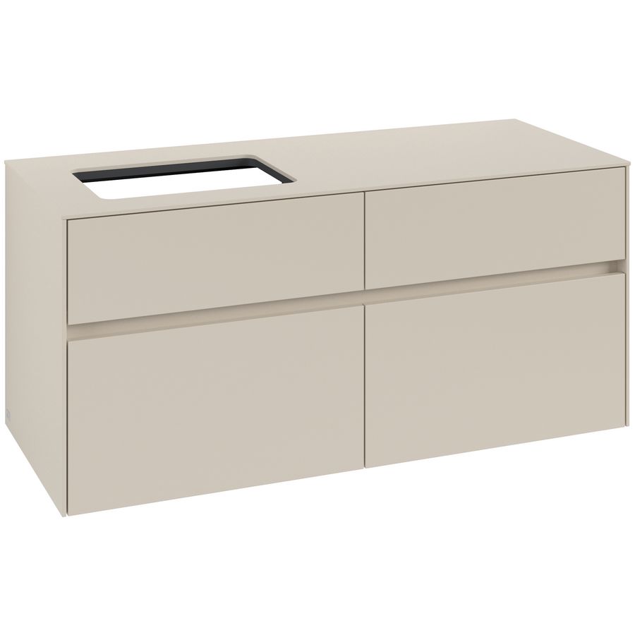 Wastafelonderkast Collaro 1200x548x500mm Cashmere Grey C11300VN