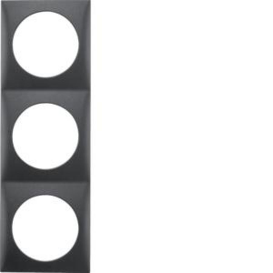 Afdekraam 3-v berker Integro flow antraciet mat