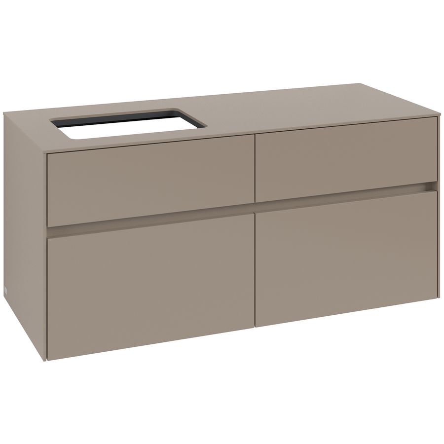 Wastafelonderkast Collaro 1200x548x500mm Taupe C11300VM