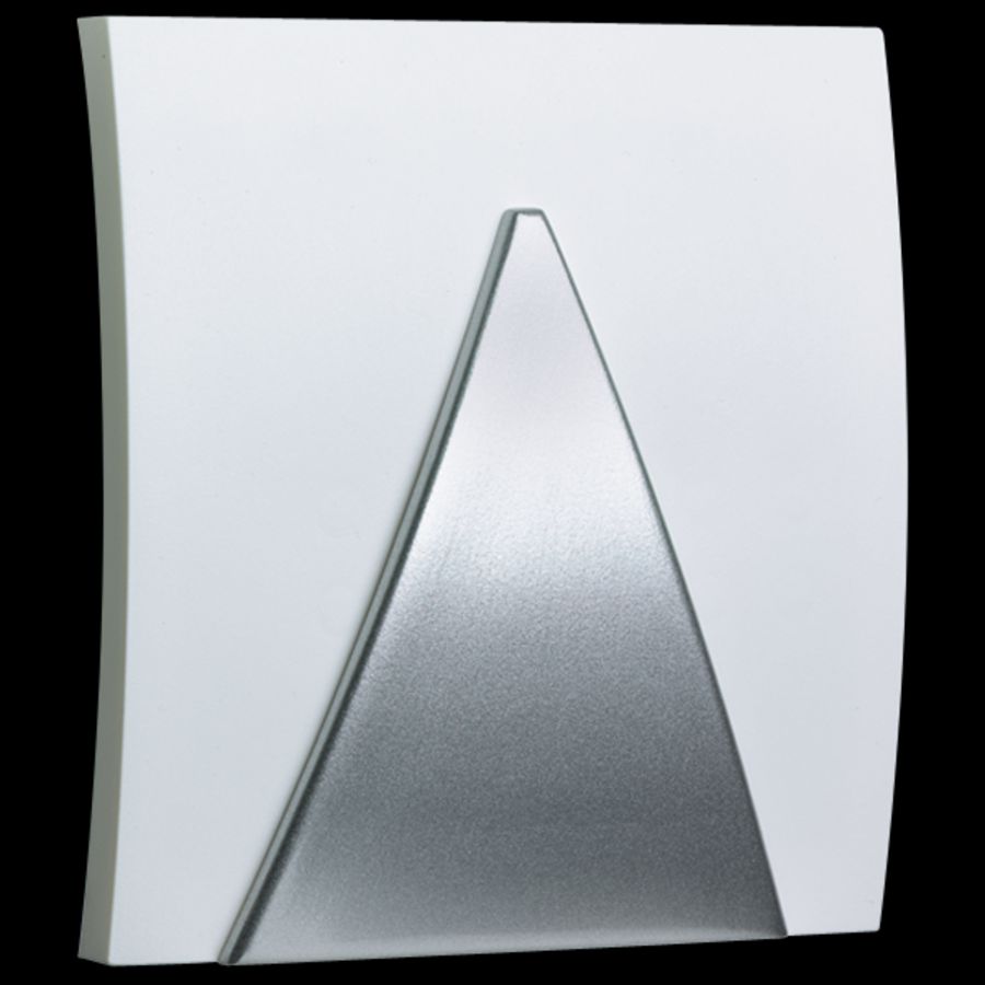 Gong wit/zilver voor 9V-blokbatterij