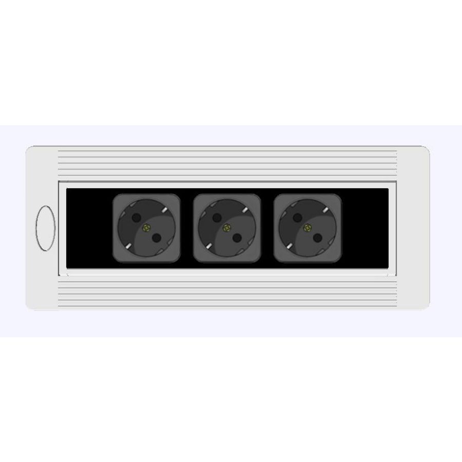 Contactdooscombinatie Netbox comfort 3x230v 45° GST18/3