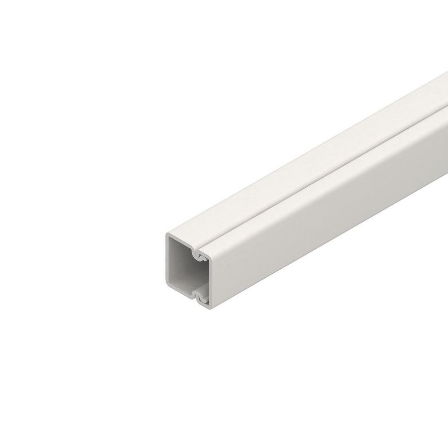 Lengte a 2m. kabelkanaal + deksel HKL1515.6 wit creme pvc RAL9001