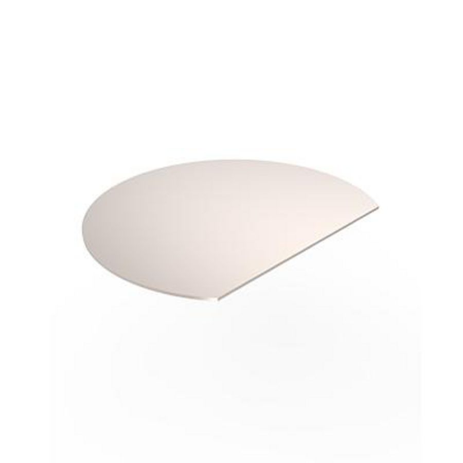 Toplaag /opvulset geborsteld RVS Kunststof Ø160 deksel