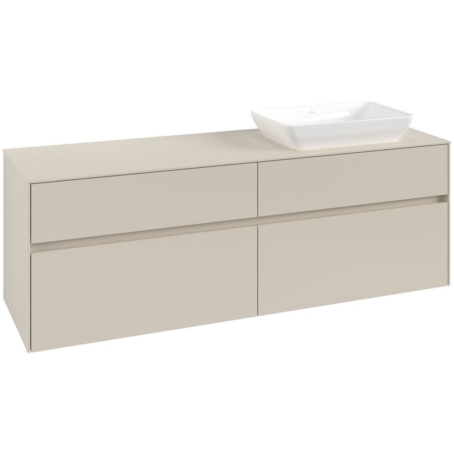 Wastafelonderkast Collaro 1600x548x500mm Cashmere Grey C12200VN