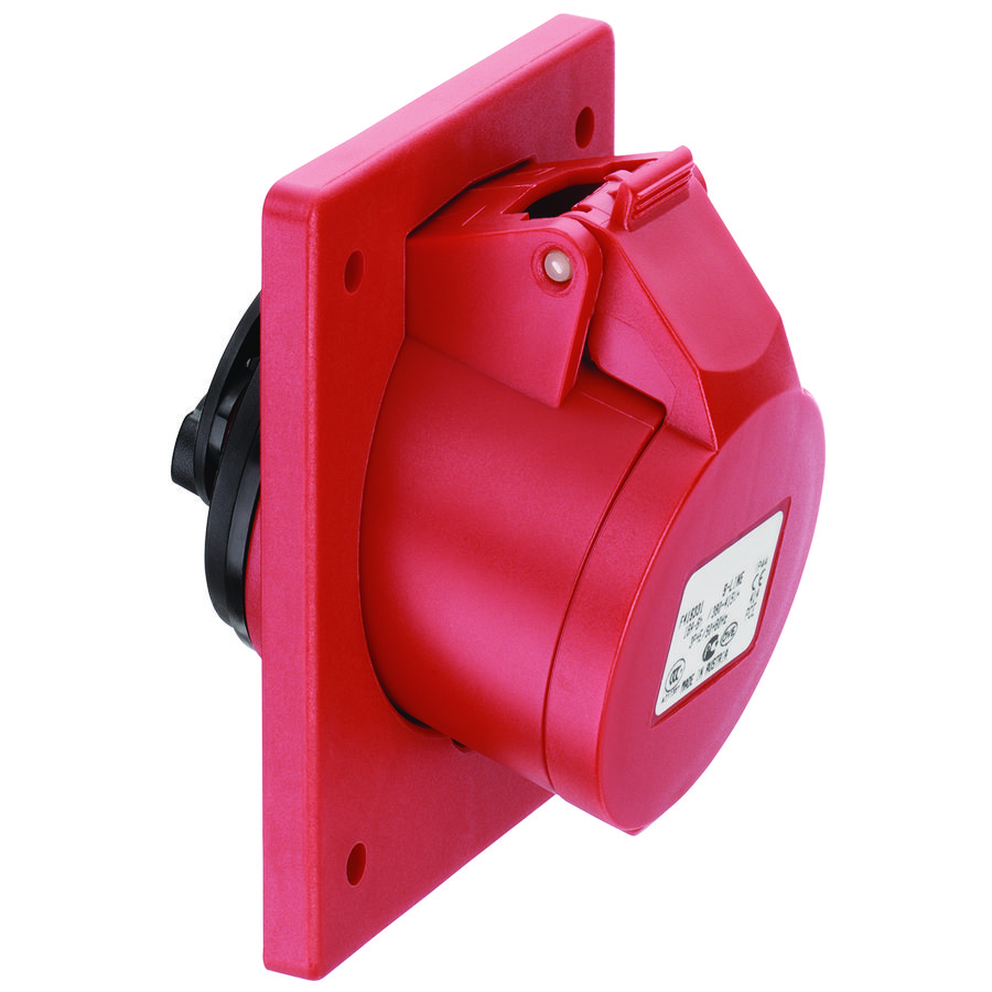 Flenscontactdoos CEE schuin 20° IP44 16A 3P 110V VVE=10