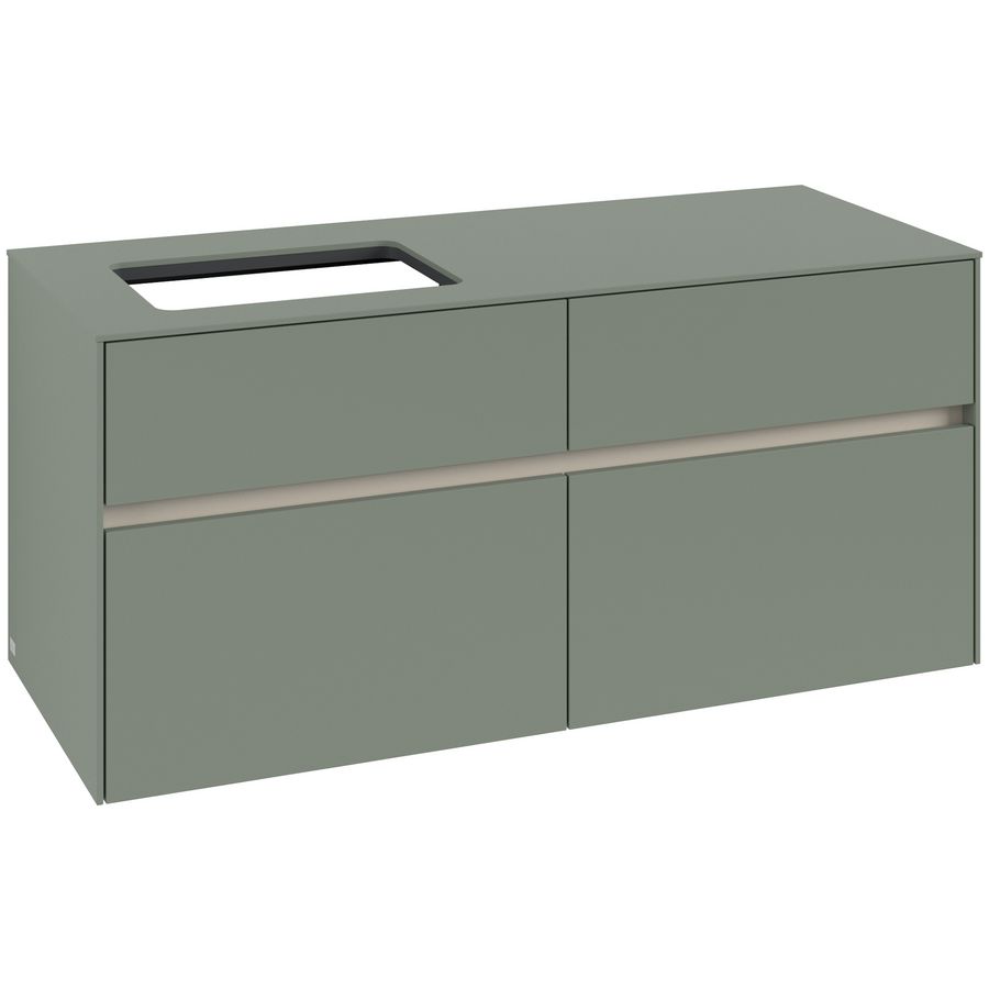 Wastafelonderkast Collaro 1200x548x500mm Soft Green C11300AF