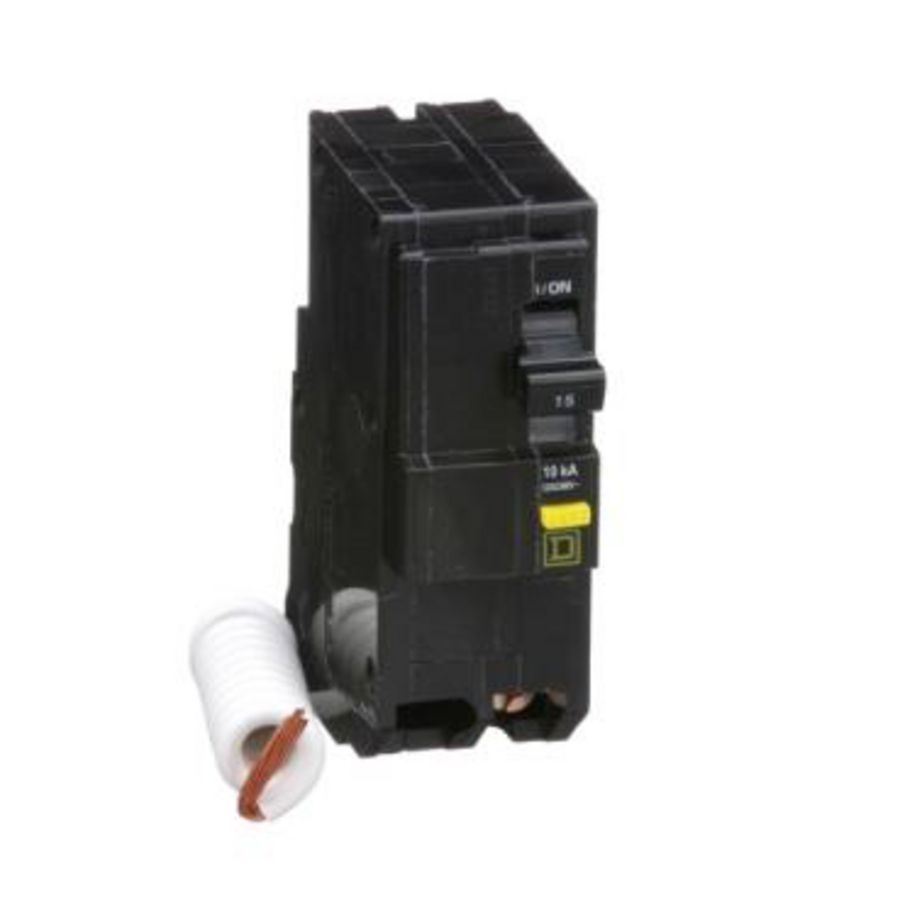 Mini circuit breaker QO 15A 2 pole 120/240VAC 10 kA 6mA grd