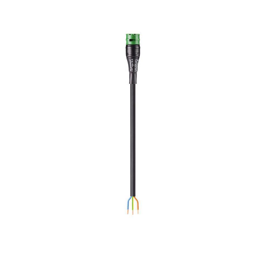 Aansluitsnoer RST20I3 female 1,5mm² 100cm B2CA groen VVE=50