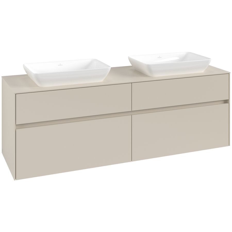 Wastafelonderkast Collaro 1600x548x500mm Cashmere Grey C12300VN