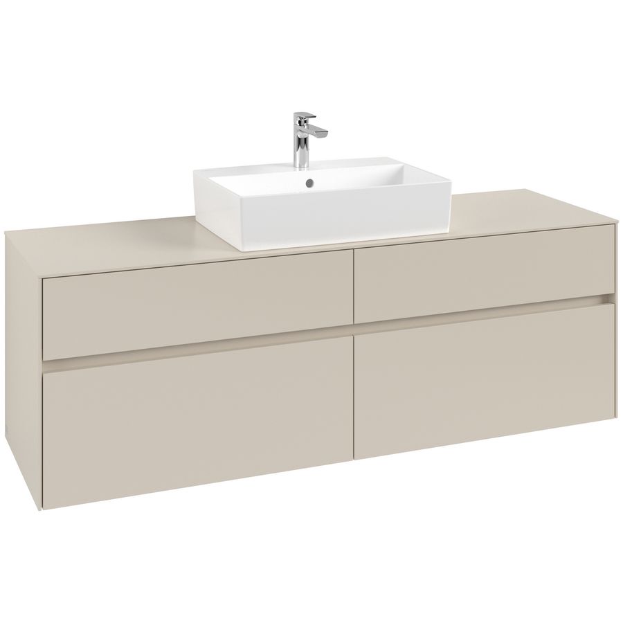 Wastafelonderkast Collaro 1600x548x500mm Cashmere Grey C13400VN