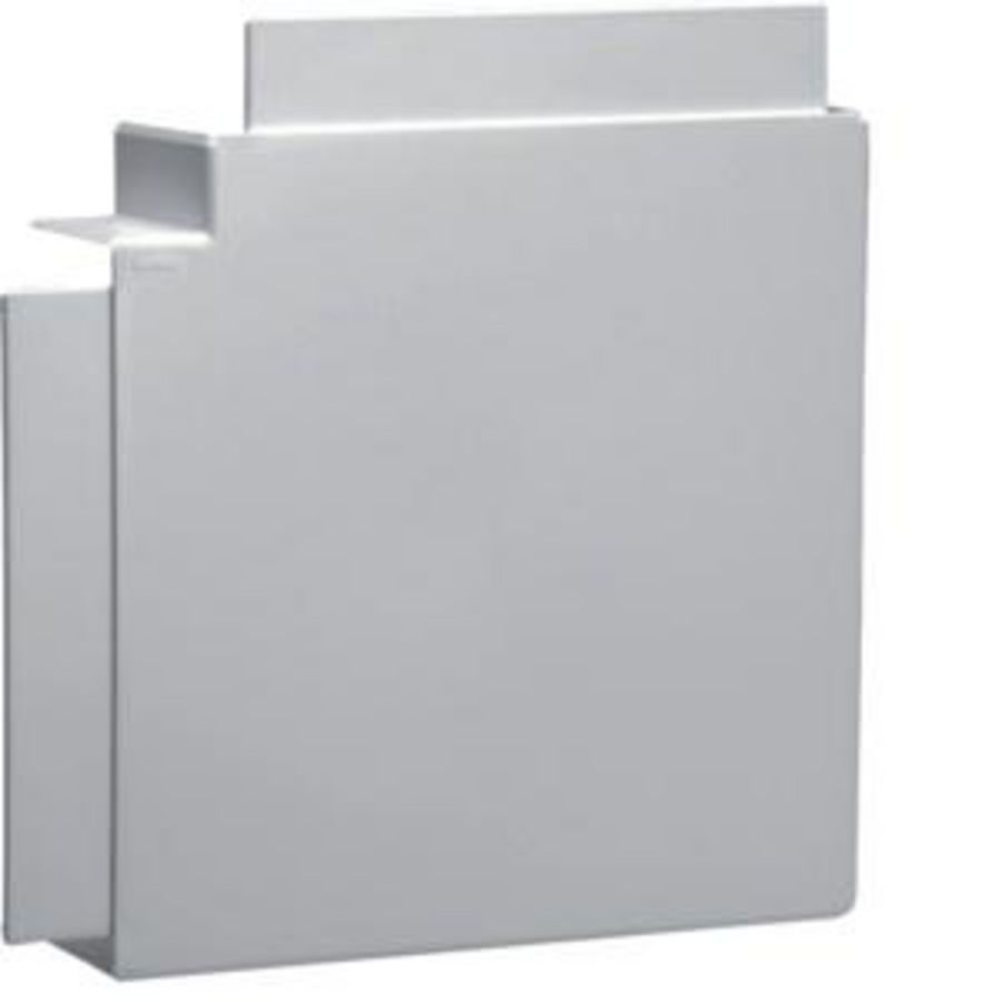 Vlakke hoek voor goot 60x190mm LF/FB grijs
