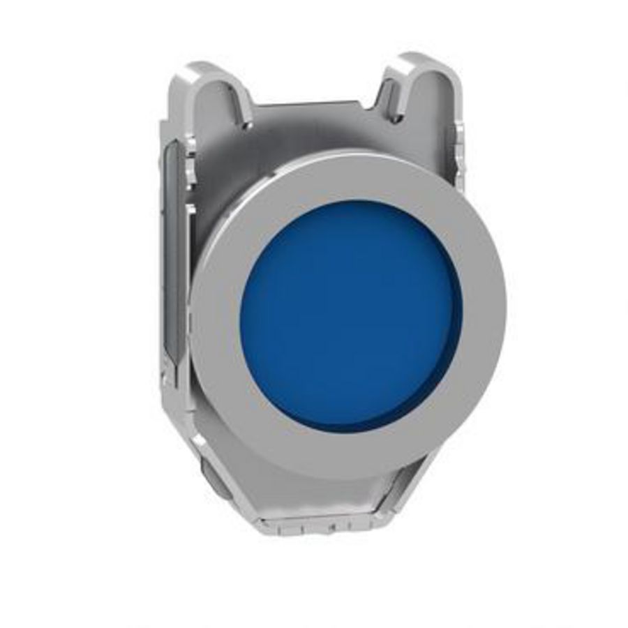 Kop verzonken drukknop Metaal terugv Verdiept kapje Blauw