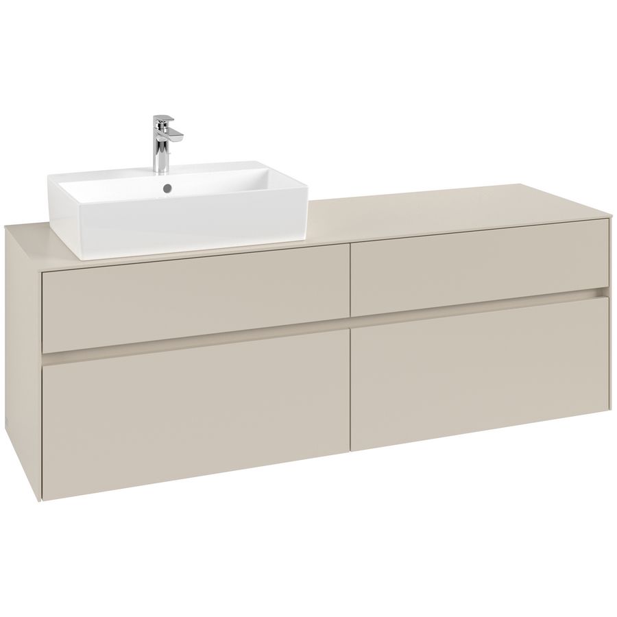 Wastafelonderkast Collaro 1600x548x500mm Cashmere Grey C13500VN