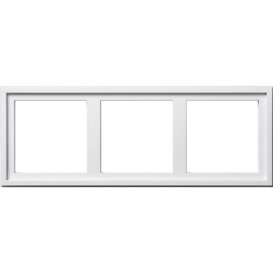 Montageadapter 3-voudig Gira E2 zuiver wit