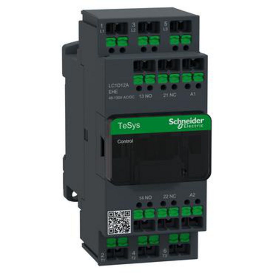 Contactor TeSys Deca 12A 440V 3P AC3 48-130V AC/DC snap-in