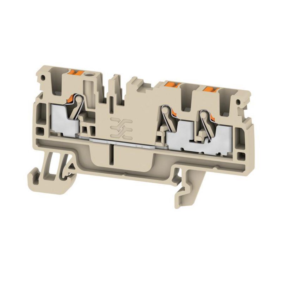 Doorvoerklem d.beige 2.5mm² 24A 800V 1521740000 VVE=100