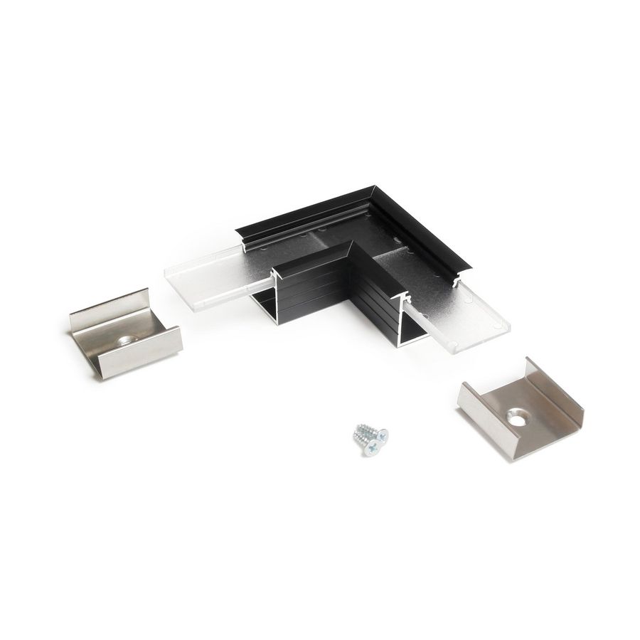 Profiel 20 opbouw hoek 90° Zwart