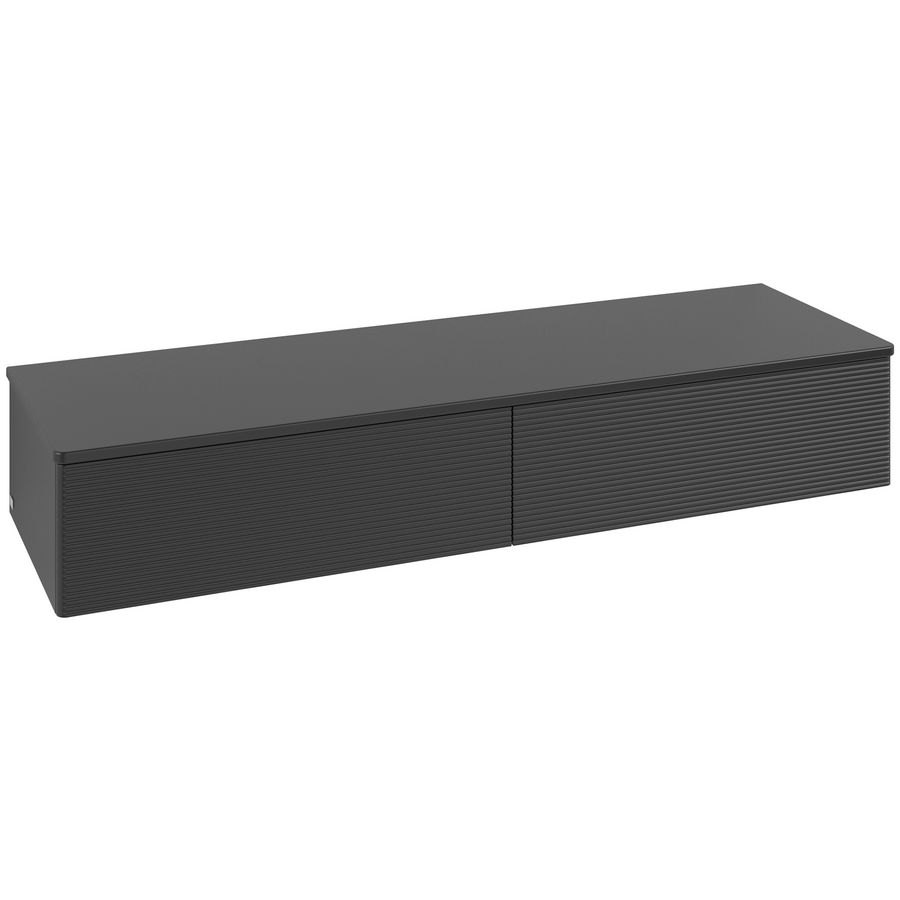 Sideboard Antao 1600x268x500mm Black Matt Lacquer L42100PD