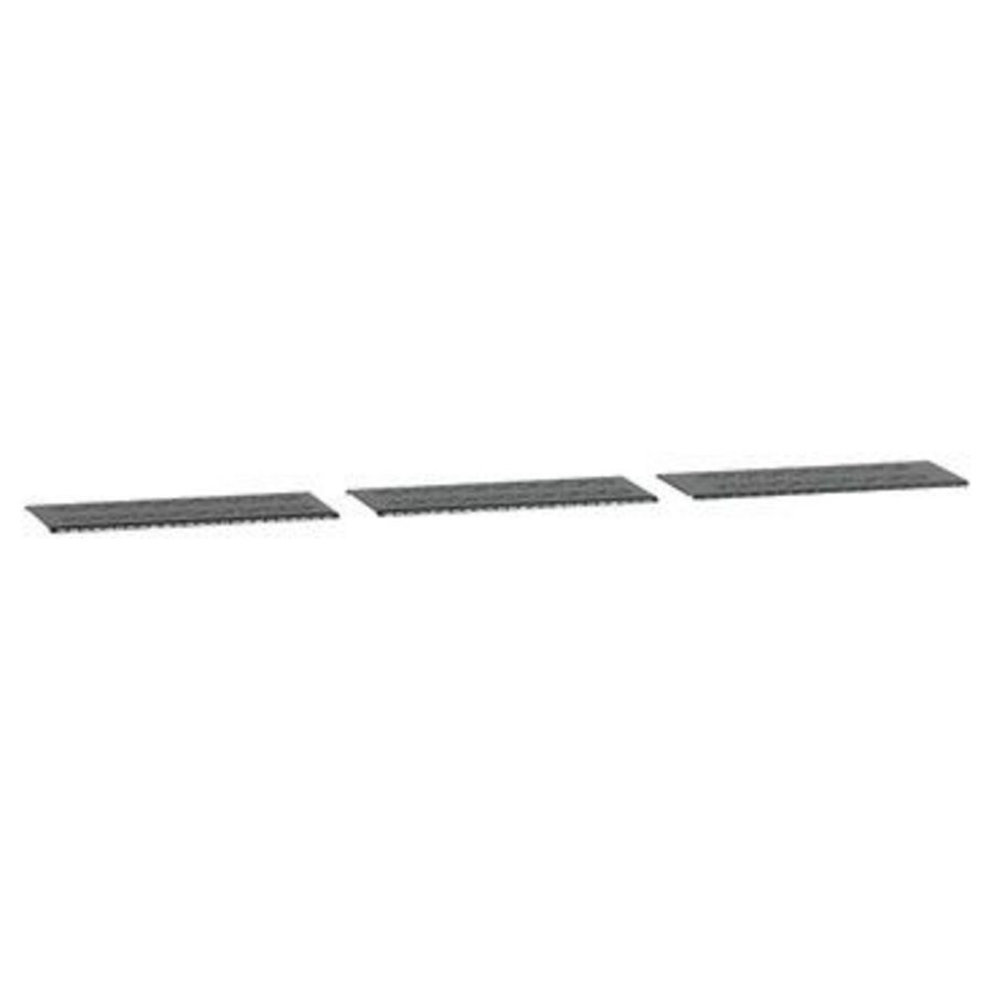 Canalis EV set van 3 overlappende ventilatieplaten zwart