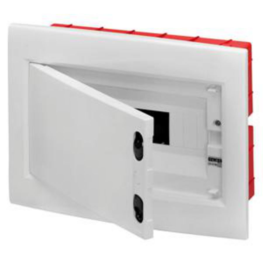 INBOUWVERDEELKAST - MET BLANCO DEUR - 4 MODULE IP40