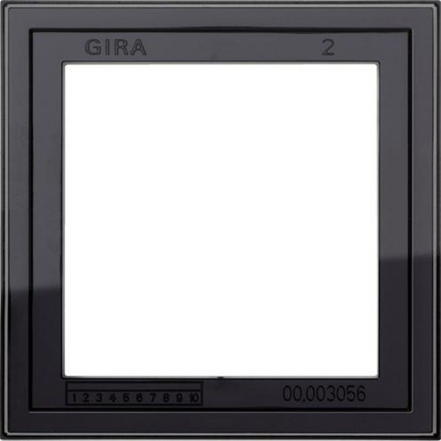 Montageadapter 1-voudig Gira E2 zwart