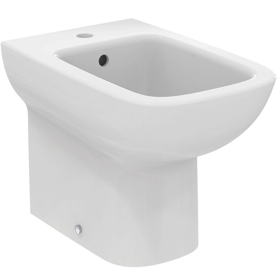 staand bidet I.LIFE-A met kraangat + overloop back-to-wall wit