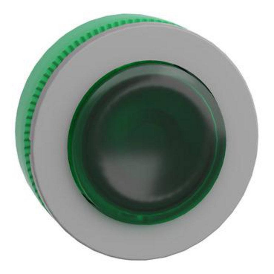Flush mounted gr projecting ill. pb head integRALLED push
