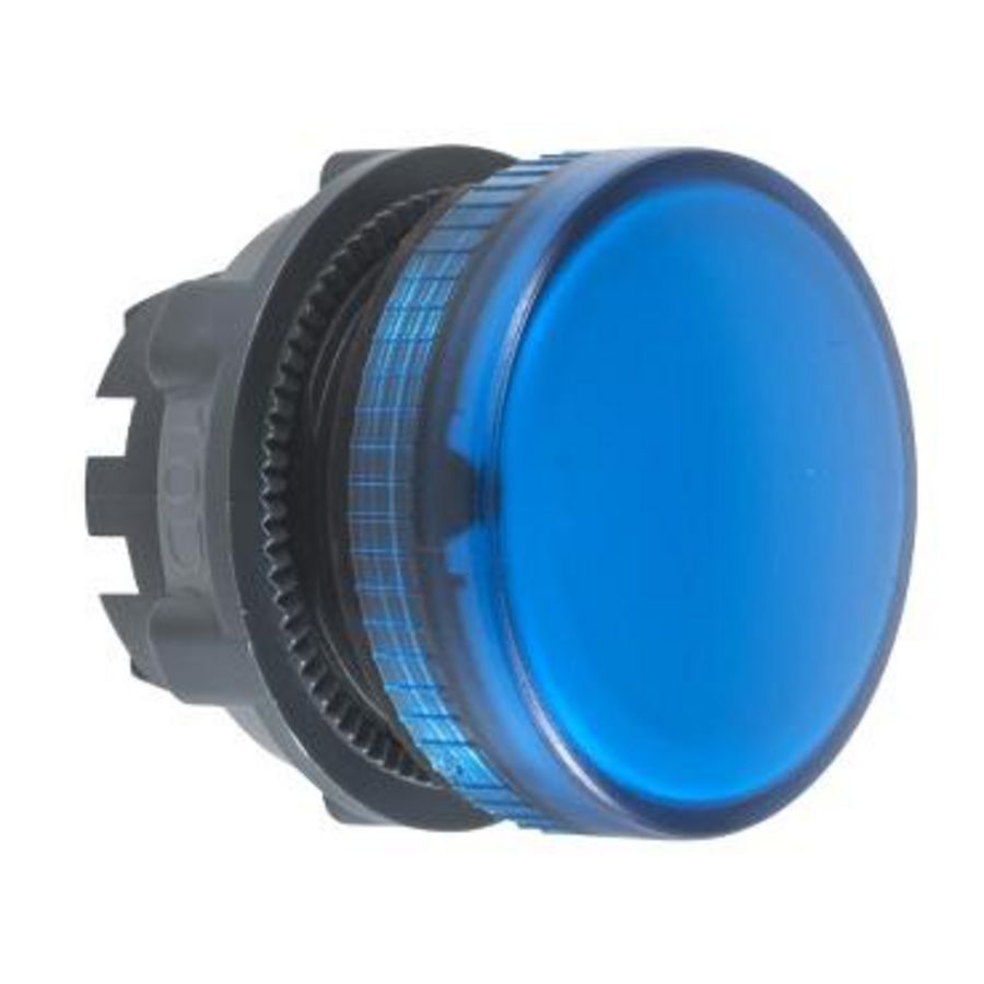 Kop voor signaallamp Rond,fg BA9S Blauw Harmony XB5