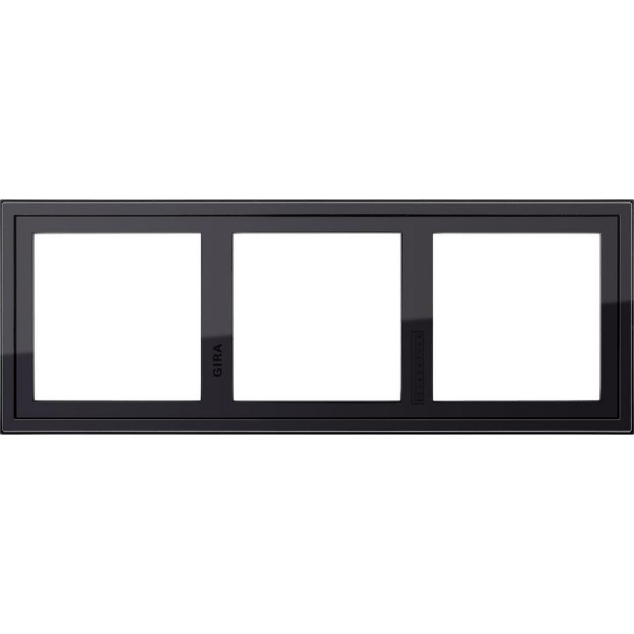 Montageadapter 3-voudig Gira E2 zwart