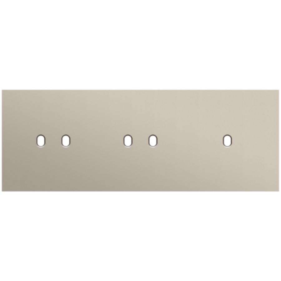 Afdekplaat 3-voud horiz. 71mm centerafst. 166-57704
