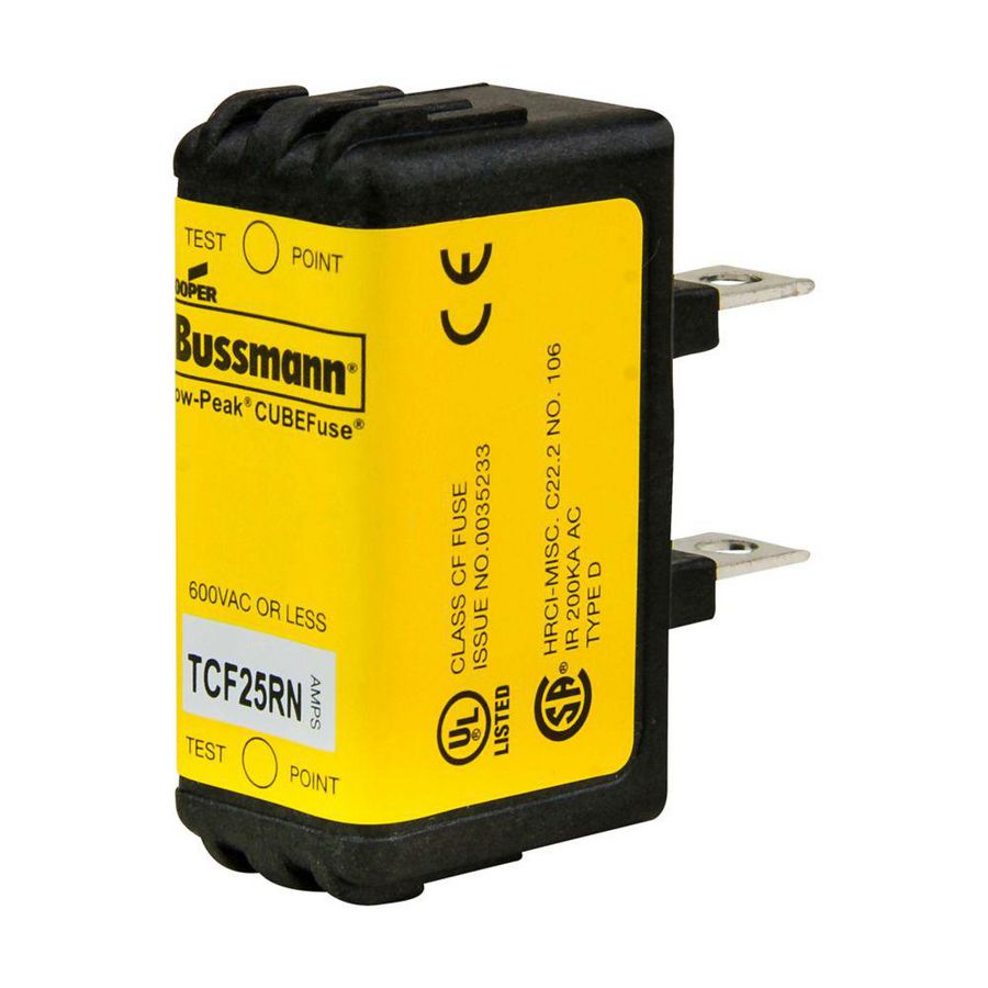 Zekering laagspanning 25A AC 600V DC 300V 20x26x48 CF VVE=12